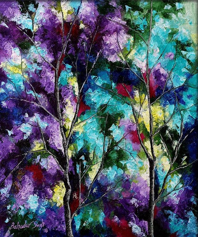 Seasons Of Love 2 Painting by Bahadur Singh | ArtZolo.com