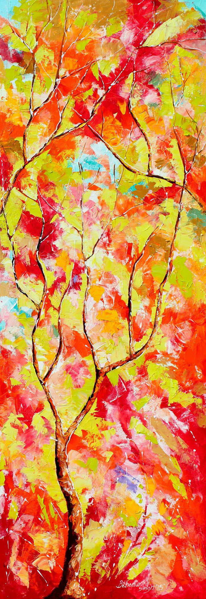 Seasons Xii Painting by Bahadur Singh | ArtZolo.com