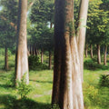 Nature oil painting titled 'Serenity', 30x24 inches, by artist Arabinda Mukherjee on Canvas