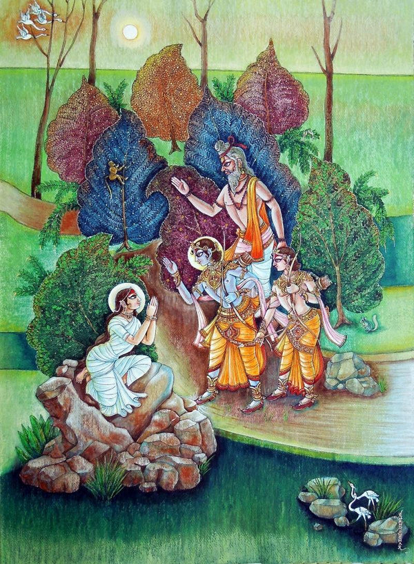 Shakuntal Painting by Anand Sonar | ArtZolo.com
