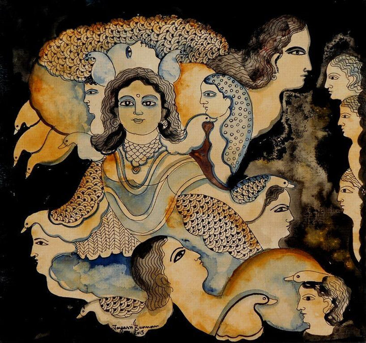 Shambhavi Painting by Jayasri Burman | ArtZolo.com