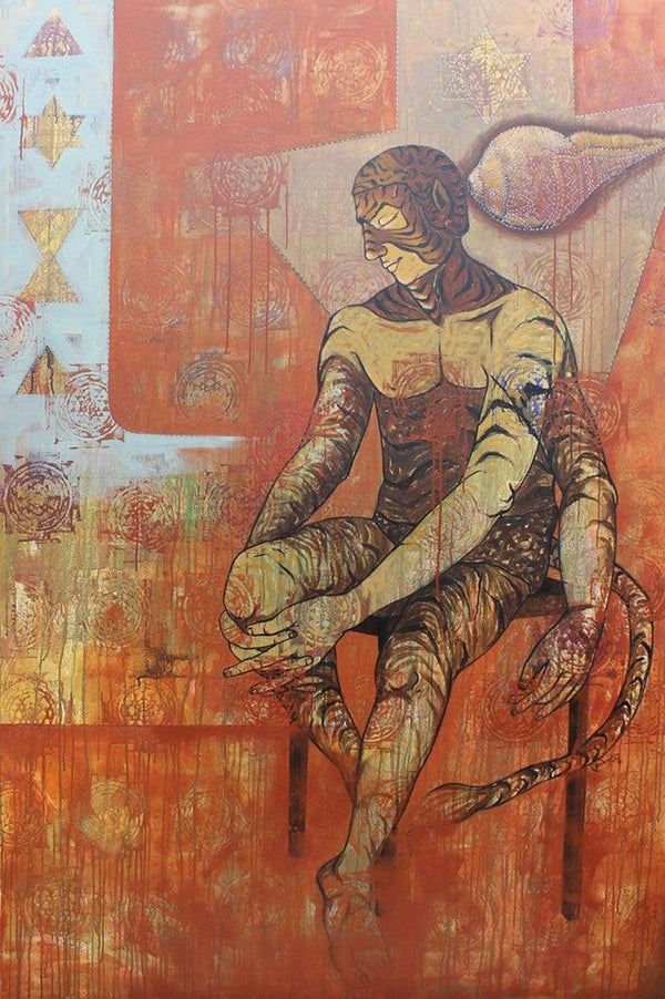 Shank Naad Painting by Abhishek Chourasia | ArtZolo.com