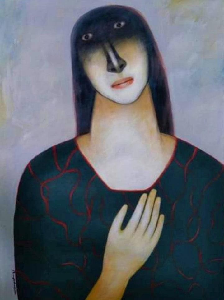 She 1 Painting by Mihir Kayal | ArtZolo.com