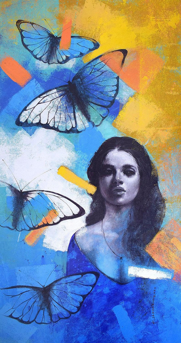 She 12 Painting by Kishore Pratim Biswas | ArtZolo.com