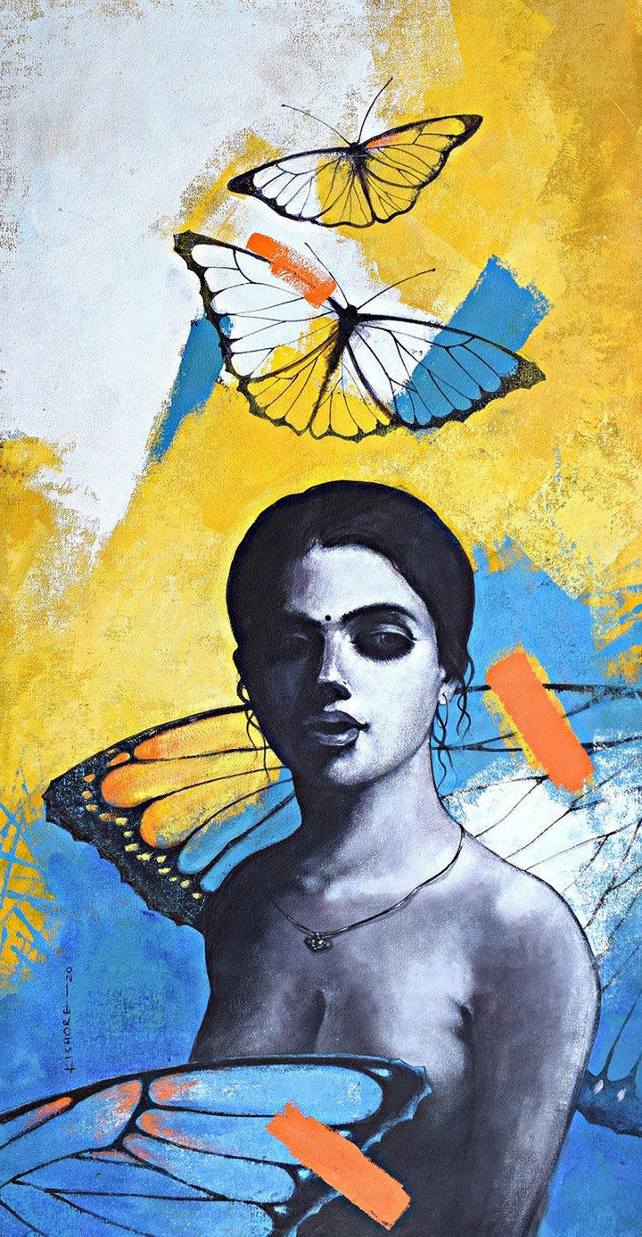 She 17 Painting by Kishore Pratim Biswas | ArtZolo.com
