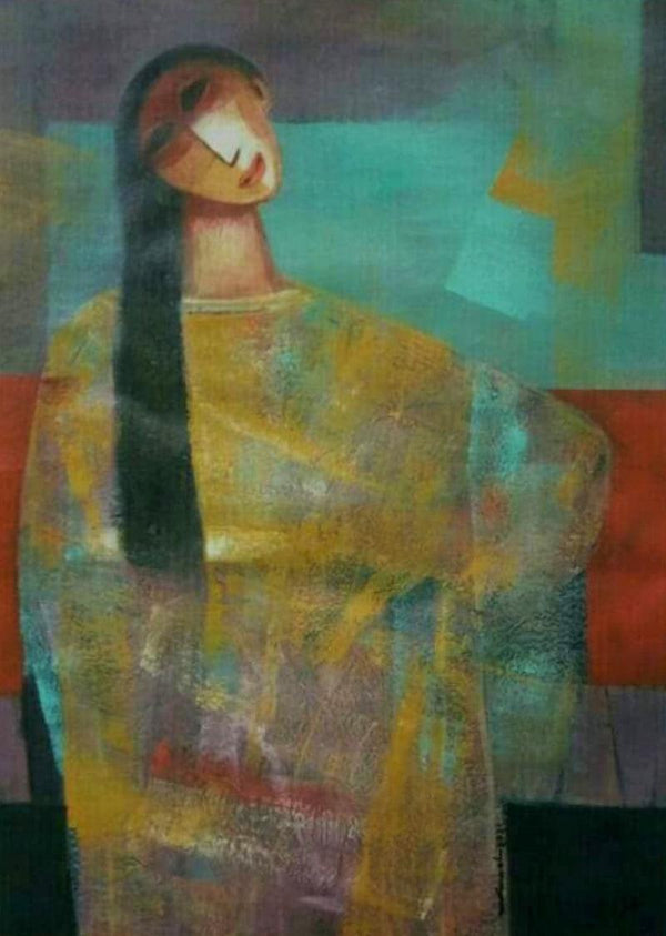 She 2 Painting by Mihir Kayal | ArtZolo.com