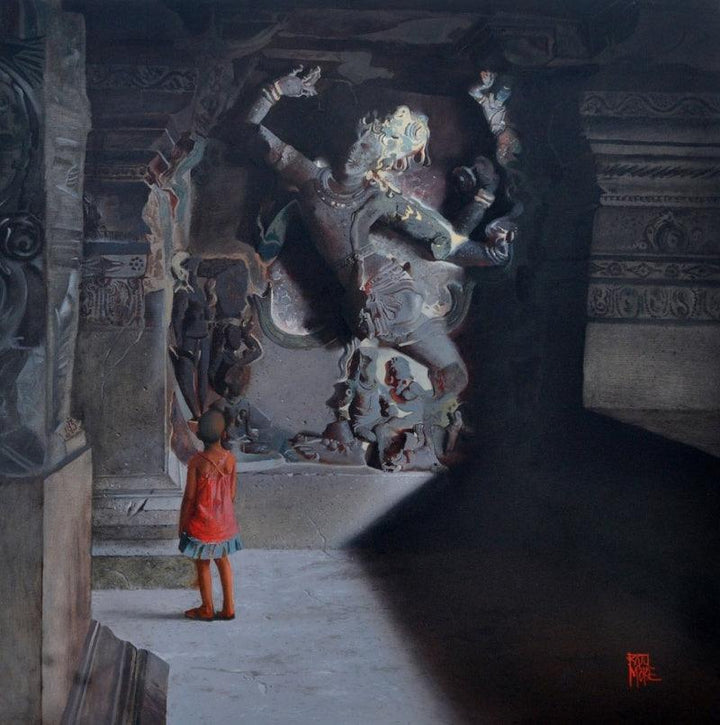 Shiva Dancing Tandava Painting by Raju More | ArtZolo.com