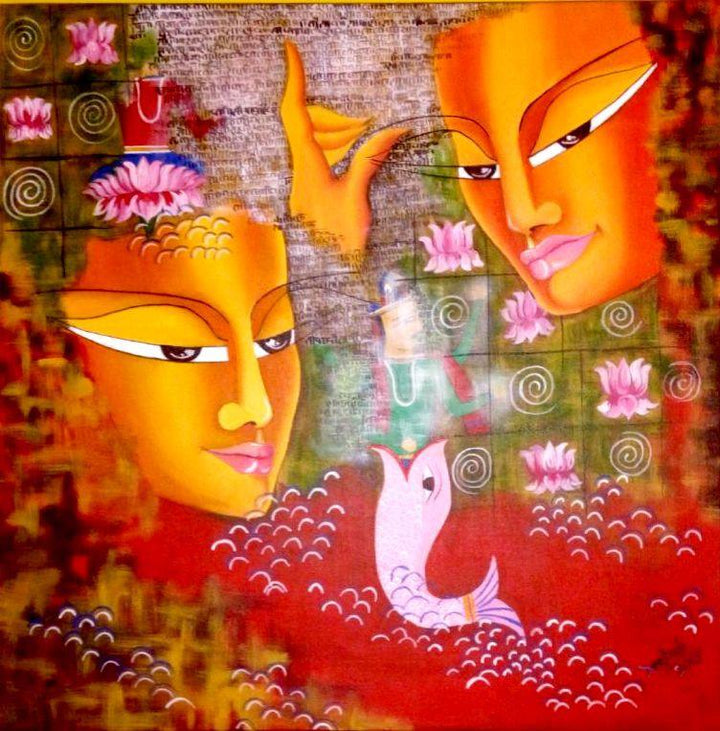 Shiv Ohm Painting by Deepali Mundra | ArtZolo.com