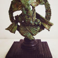 Religious sculpture titled 'Shree', 12x8x6 inches, by artist Prasad Talekar on Bronze