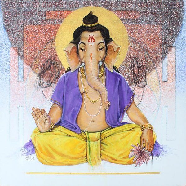 Shree Ganesh 2 Painting by Ramchandra Kharatmal | ArtZolo.com