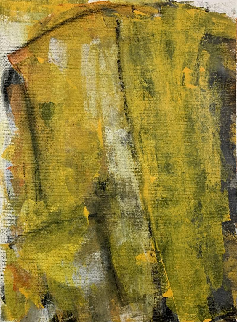 Religious acrylic painting titled 'Shree Ganesh', 18x13 inches, by artist Amit Pithadia on Canvas