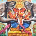 Religious acrylic painting titled 'Shree Ganesha', 36x48 inches, by artist Arjun Das on Canvas