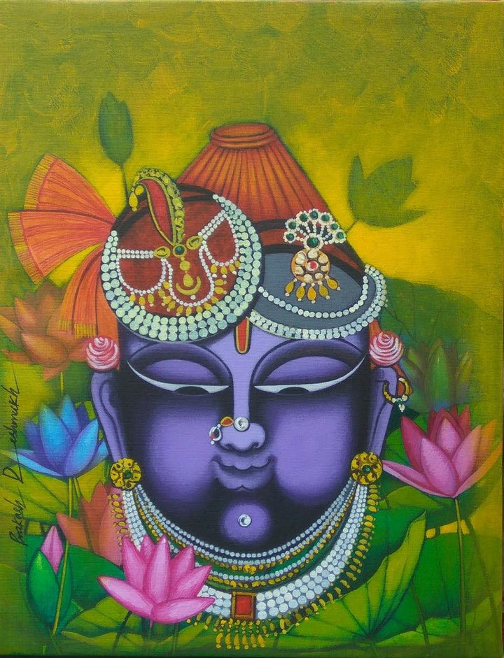 Shreenathji Painting by Prakash Deshmukh | ArtZolo.com