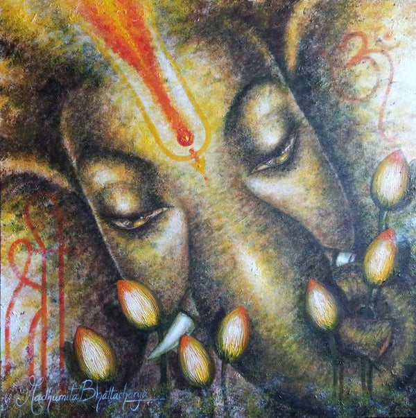 Shri Ganesh Painting by Madhumita Bhattacharya | ArtZolo.com