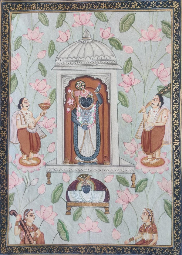 Shrinathj 5 Traditional Art by Pichwai Art | ArtZolo.com