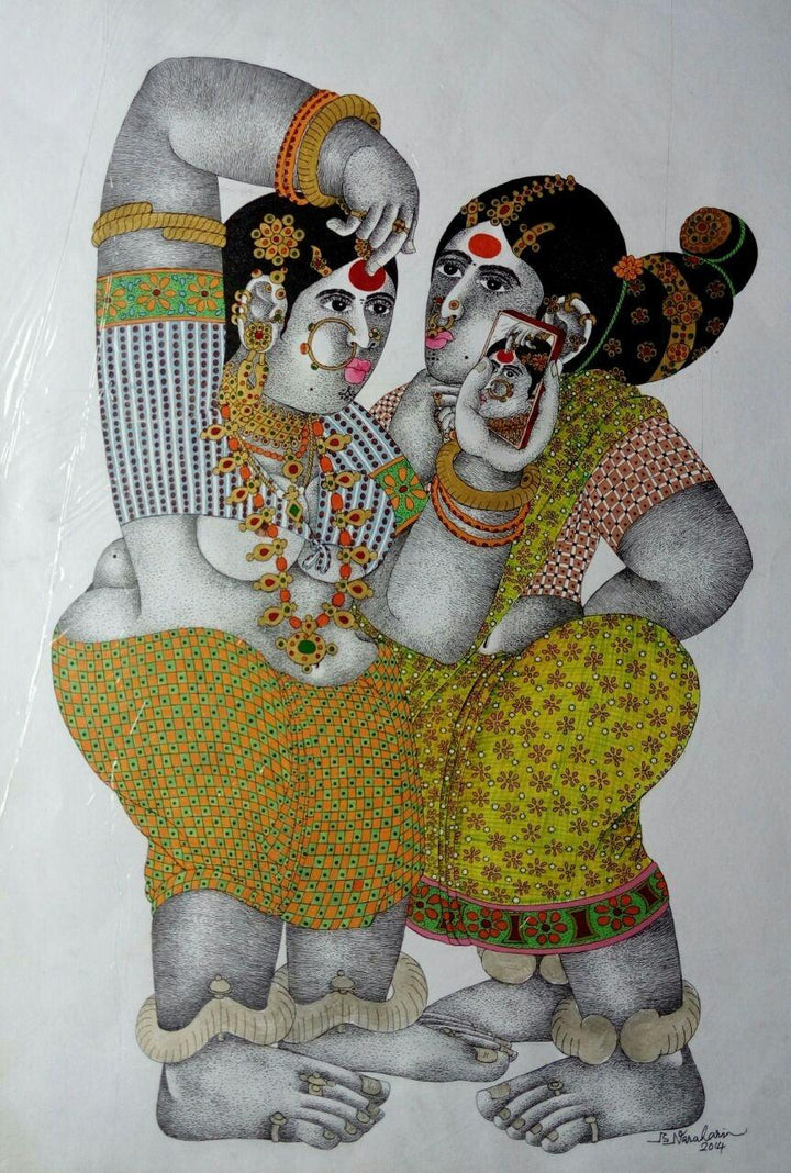 Shringar 1 Painting by Bhawandla Narahari | ArtZolo.com
