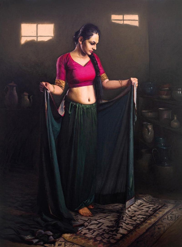 Shringar 3 Painting by Mahesh Soundatte | ArtZolo.com