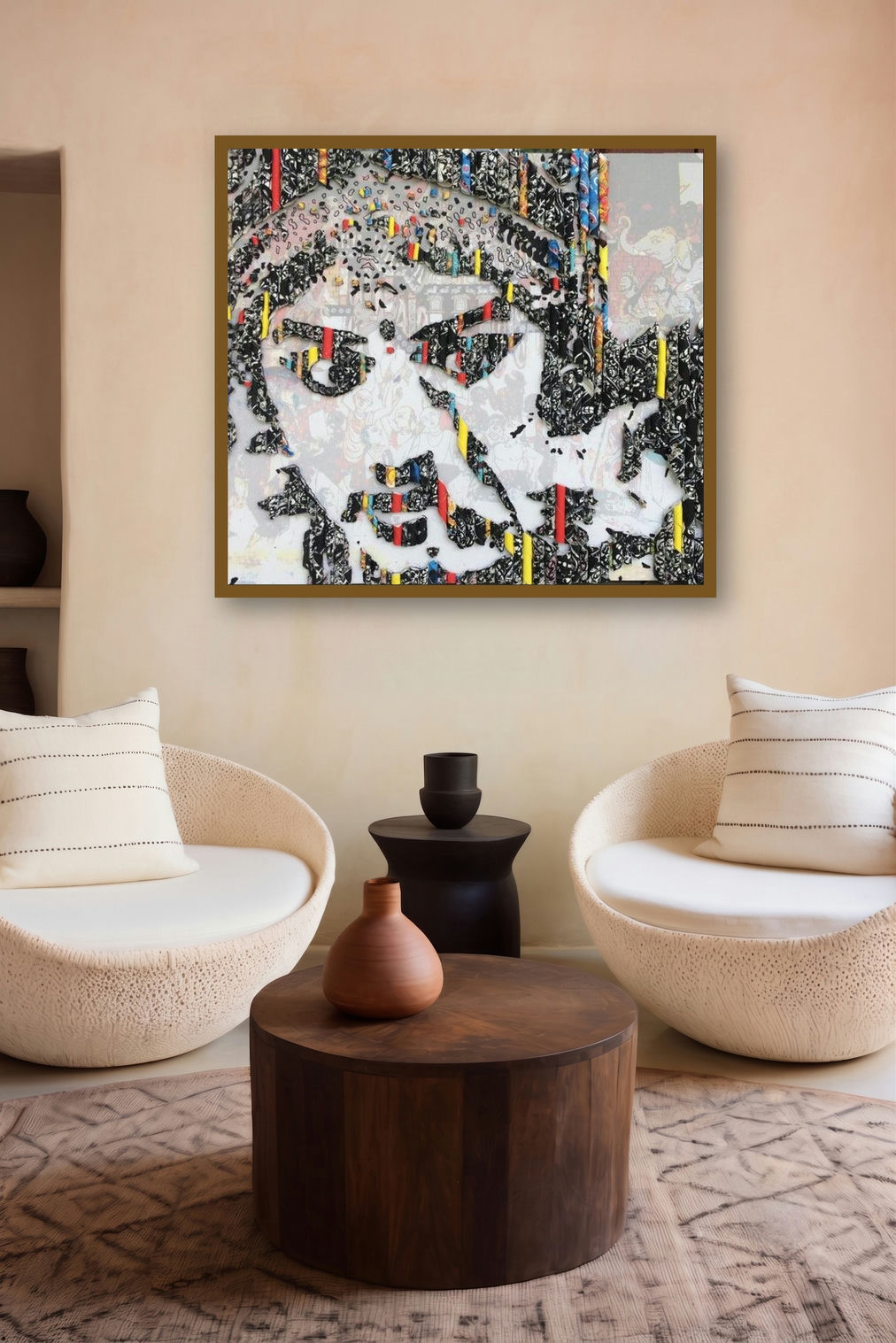 Shringar (Hidden Face) by artist Vinita Dasgupta displayed in a Indian Art gallery