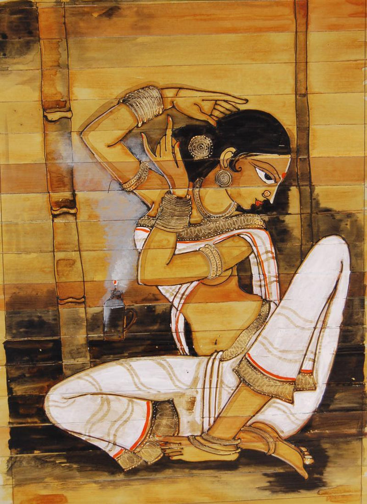 Shringar I Painting by Pradeep Swain | ArtZolo.com