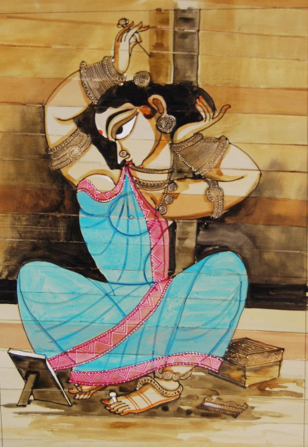 Shringar Ii Painting by Pradeep Swain | ArtZolo.com