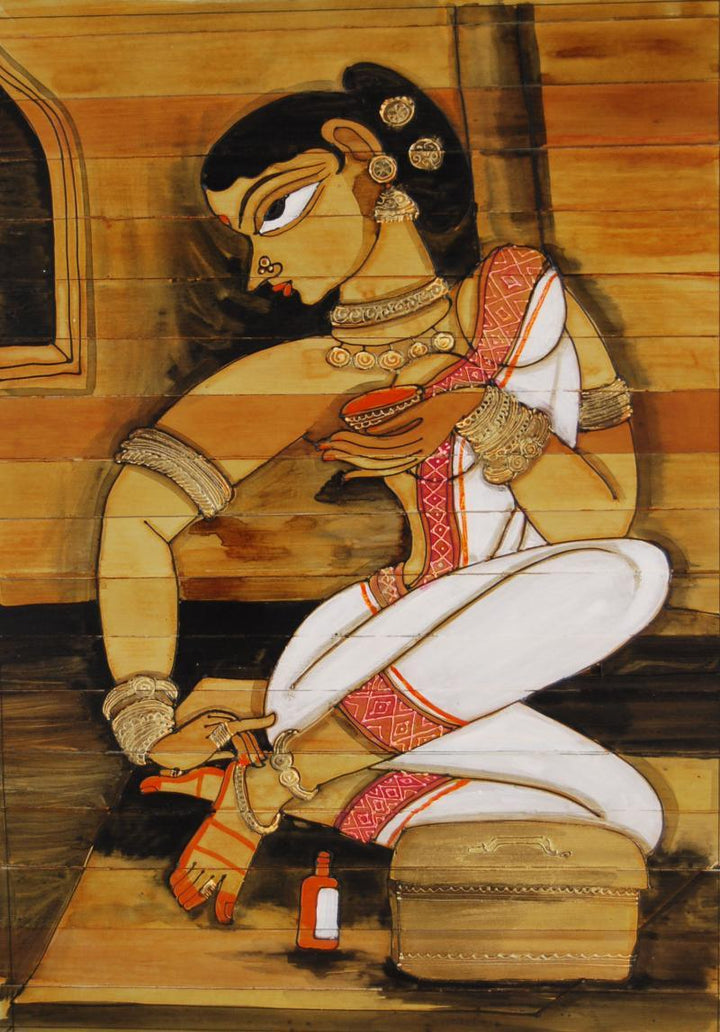 Shringar Iv Painting by Pradeep Swain | ArtZolo.com