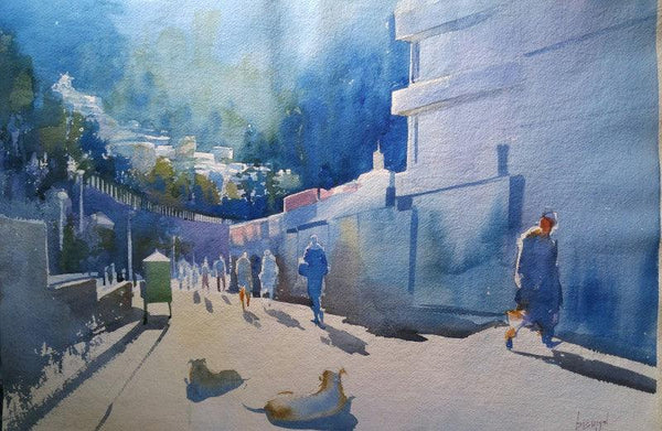 Simla Morning Painting by Bijay Biswaal | ArtZolo.com