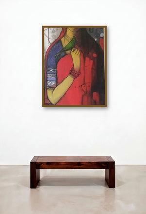 Simplicity (Untitled) by artist Sachin Sagare displayed in a Art Deco Hotel Suite