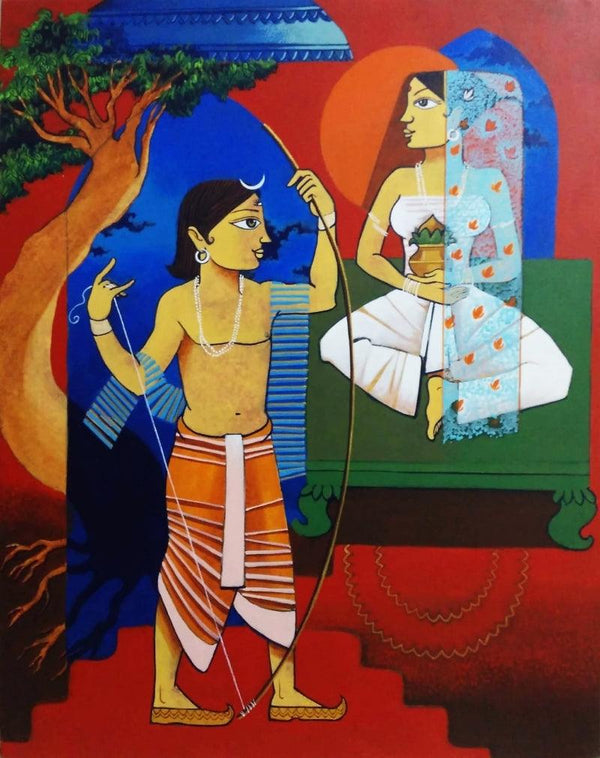 Sita Swayamwar Painting by Prakash Pore | ArtZolo.com