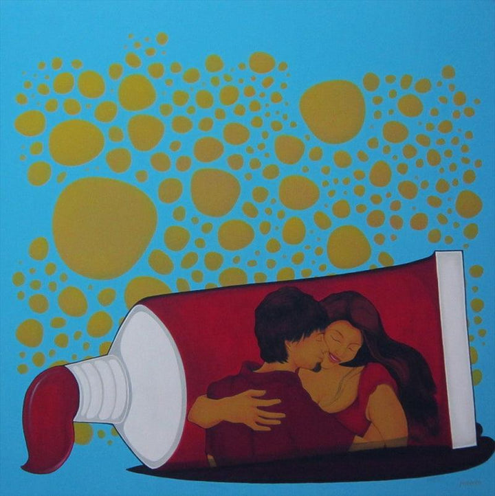 Socio Economic Love 3 Painting by Praveen Nair | ArtZolo.com