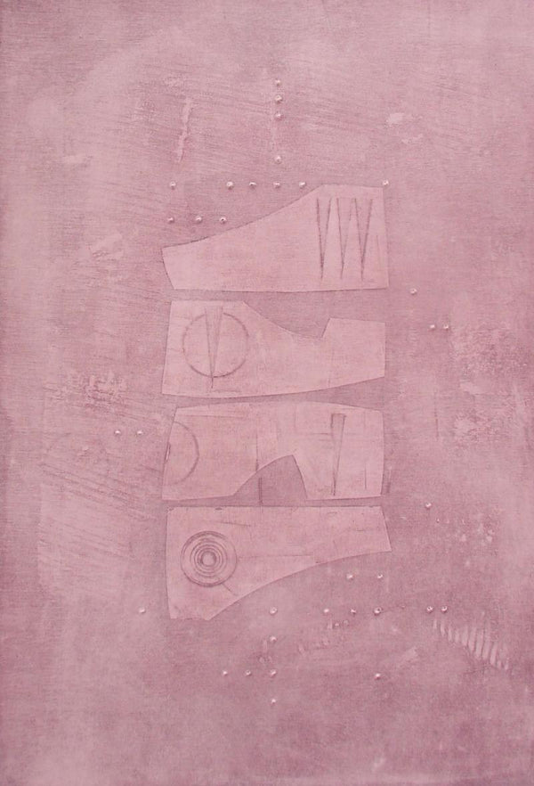 Solid Pink Abstract Painting by Mohit Bhatia | ArtZolo.com