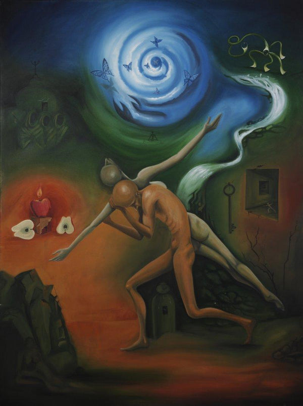 Soul Carrier Painting by Dewakar Chandran | ArtZolo.com