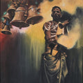 Religious acrylic painting titled 'Soul Of Vanaras', 48x36 inches, by artist Roni Sarkar on Canvas