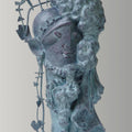 Figurative sculpture titled 'Spectator', 33x14x14 inches, by artist Vishal Kavatekar on Fiberglass, Iron