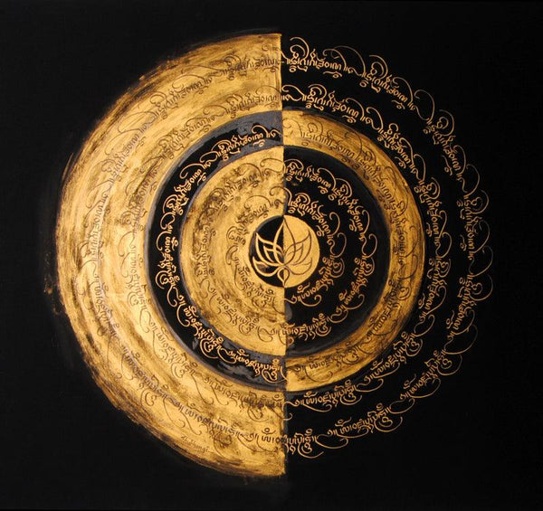 Spiritual Lotus Painting by Shubhangi Gade | ArtZolo.com