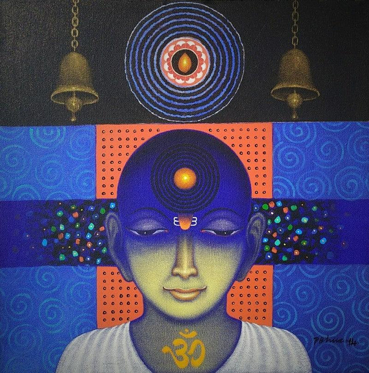 Spiritual Splendour 3 Painting by Bhiva Punekar | ArtZolo.com