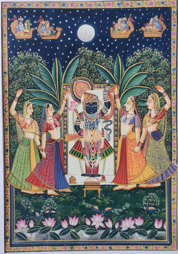 Srinathji Traditional Art by Pichwai Art | ArtZolo.com