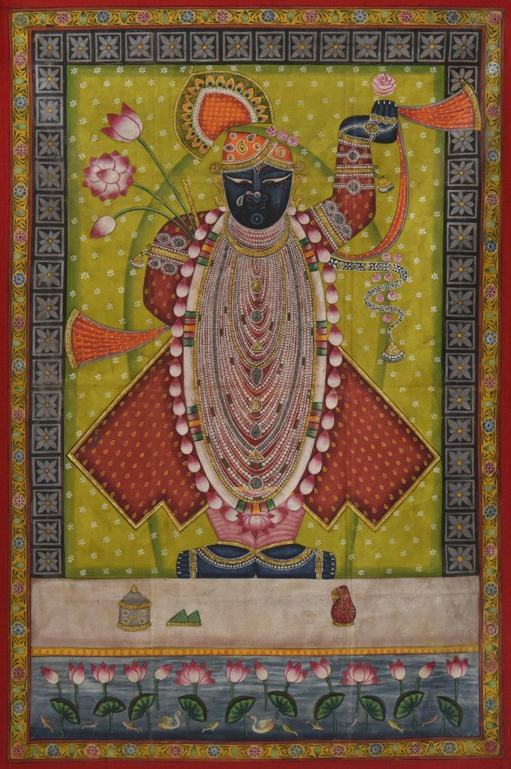 Srinathji Pichwai Art Painting by Artisan | ArtZolo.com