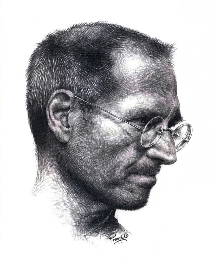 Steve Jobs Drawing by Pranab Das | ArtZolo.com