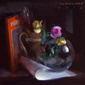 Still-life oil painting titled 'Still Life', 11x10 inches, by artist Pramod Kurlekar on Canvas