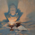 Religious oil painting titled 'Still Life', 17x12 inches, by artist Vijay Jadhav on Canvas