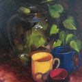 Still-life oil painting titled 'Still Life', 21x17 inches, by artist Vijay Jadhav on Canvas