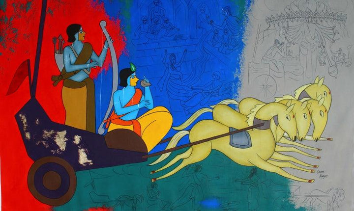 Stoty Of Mahabharata Painting by Chetan Katigar | ArtZolo.com