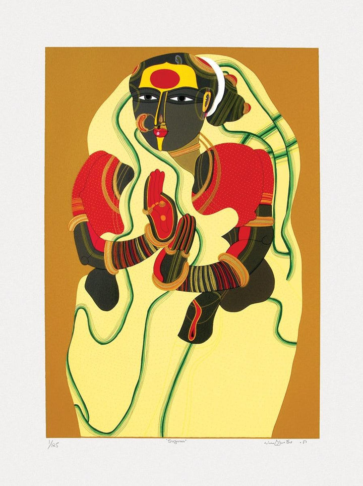 Sugana Painting by Thota Vaikuntam | ArtZolo.com