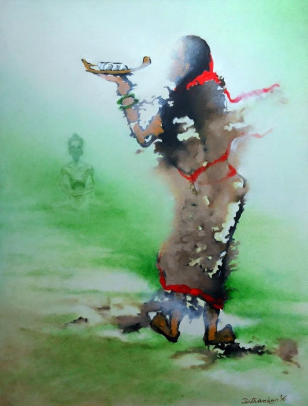 Sujata Painting by Tirthankar Biswas | ArtZolo.com