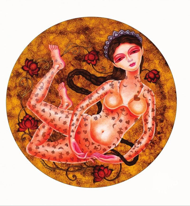 Sukanya 1 Painting by Vishal Sabley | ArtZolo.com