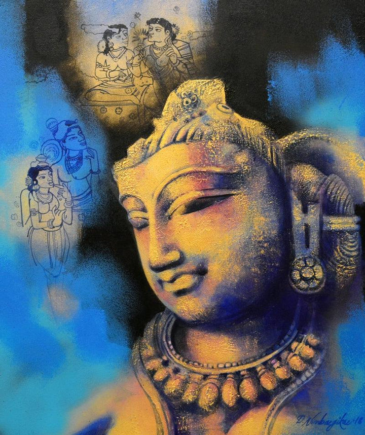 Sukanya Painting by Devendra Nimbargikar | ArtZolo.com