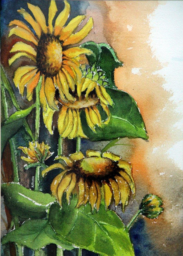 Sun Flower I Painting by Krupa Shah | ArtZolo.com