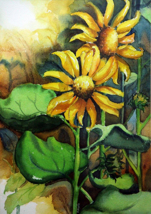 Sun Flower Ii Painting by Krupa Shah | ArtZolo.com