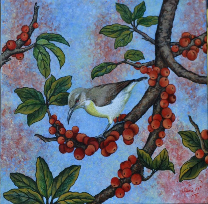 Sunbird Painting by Vani Chawla | ArtZolo.com
