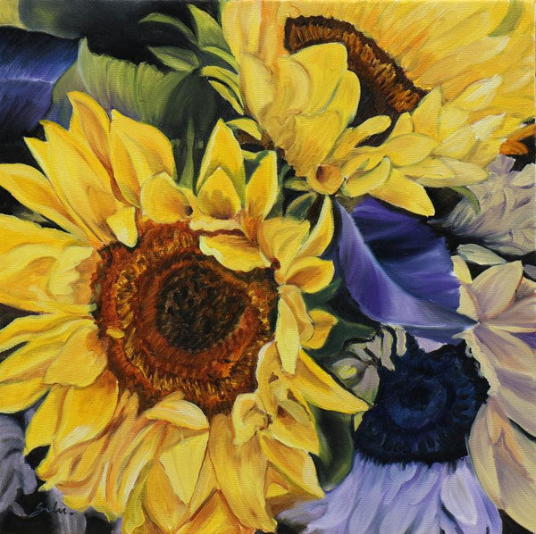 Sunflower Painting by Sulakshana Dharmadhikari | ArtZolo.com